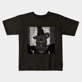 Nightmare Freddy Jumpscare Kids T-Shirt